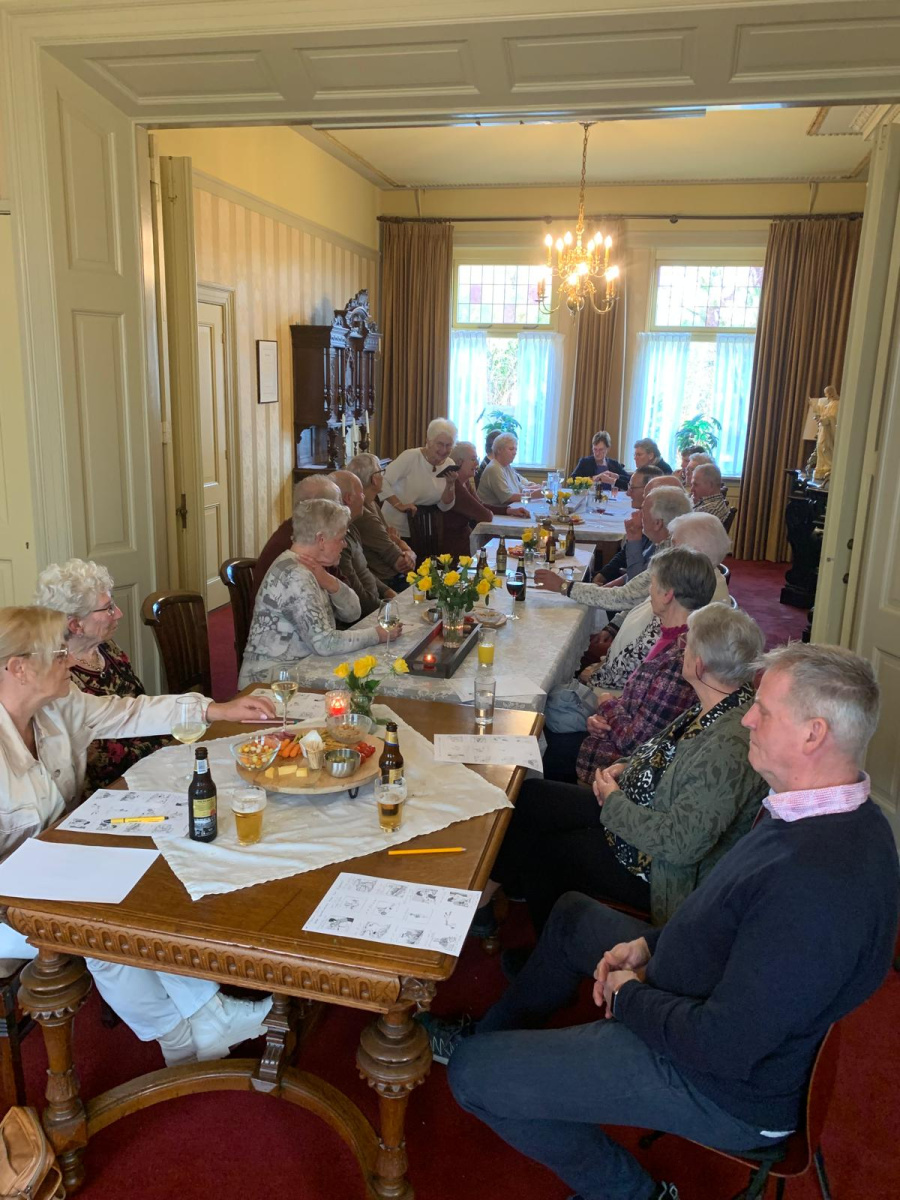 Gezellige middag op de pastorie